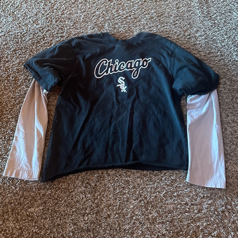 Genuine Merchandise Black and White Chicago Long Sleeve Tee